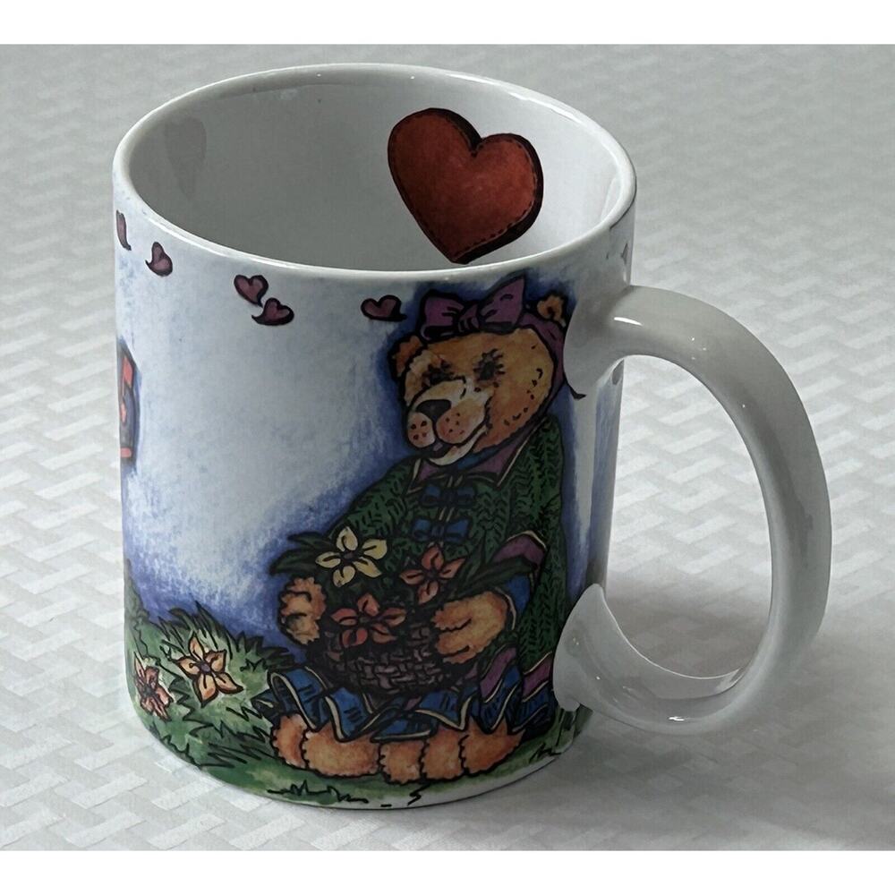 Christian World Designs Oklahoma City Bears‎ & Hearts Ceramic Coffee Tea Cup Mug